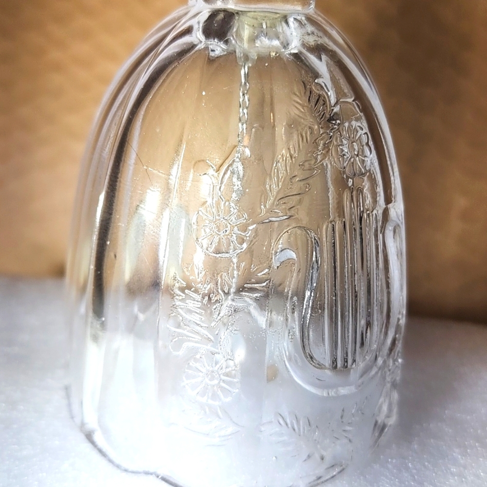 Bell with Lyre Harp Handle. ArtMart Vintage original sticker 24% Lead Crystal - Picture 4 of 12